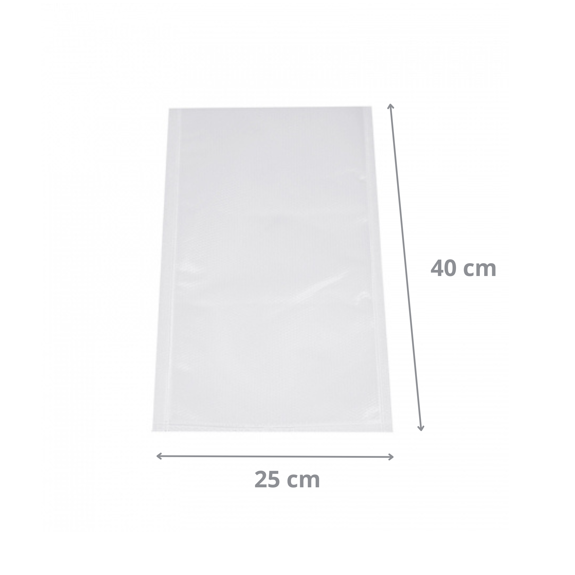 Sac Sous-Vide 25x40 cm en Plastique Transparent 90 Microns